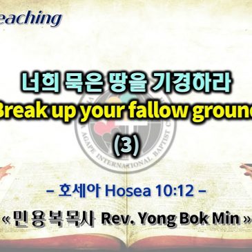 0904 2022 너희 묵은 땅을 기경하라 Break up your fallow ground (3)