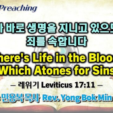 0813 2023 피가 바로 생명을 지니고 있으므로 죄를 속합니다 There’s Life in the Blood, Which Atones for Sins